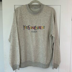 90’s Yves Saint Laurent YSL Pour Homme men’s logo sweatshirt